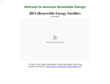 Tablet Screenshot of americanrenewableenergy.org